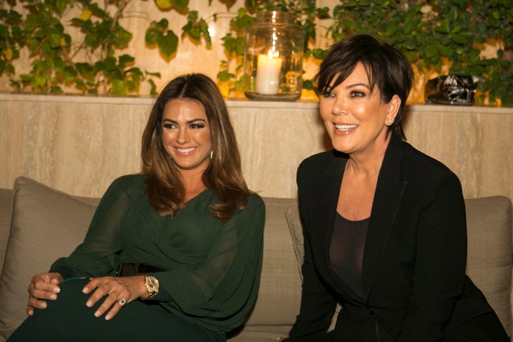 Kris Jenner at Legacy Business School's launch party in Dubai.