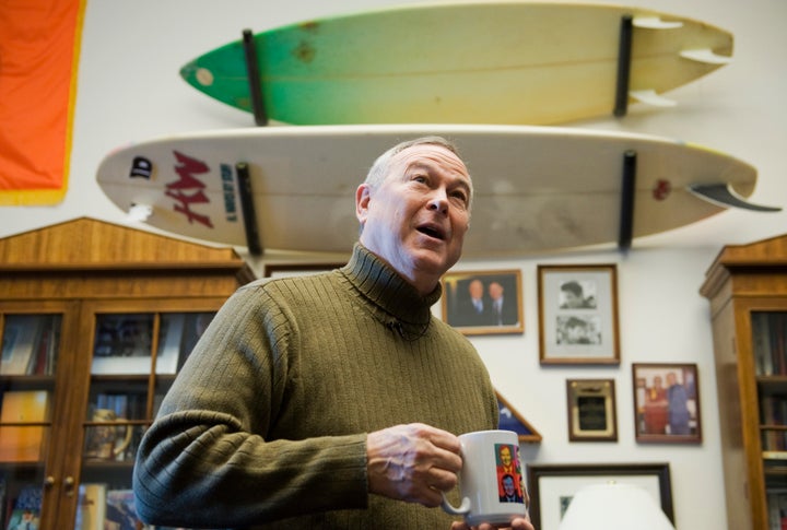 Rep. Dana Rohrabacher (R-Calif.) is an avid surfer. But he said the sport gave him shoulder pain and arthritis, and he turned to cannabis for relief. 