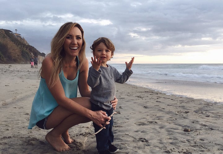 Shelley and her son.