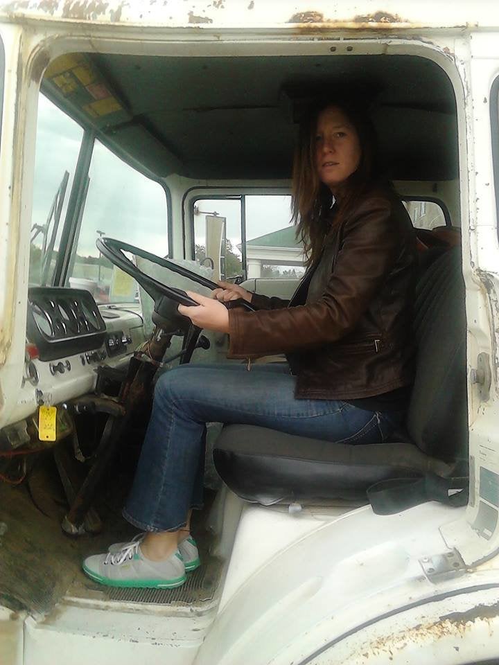 Tashjian with her first truck.