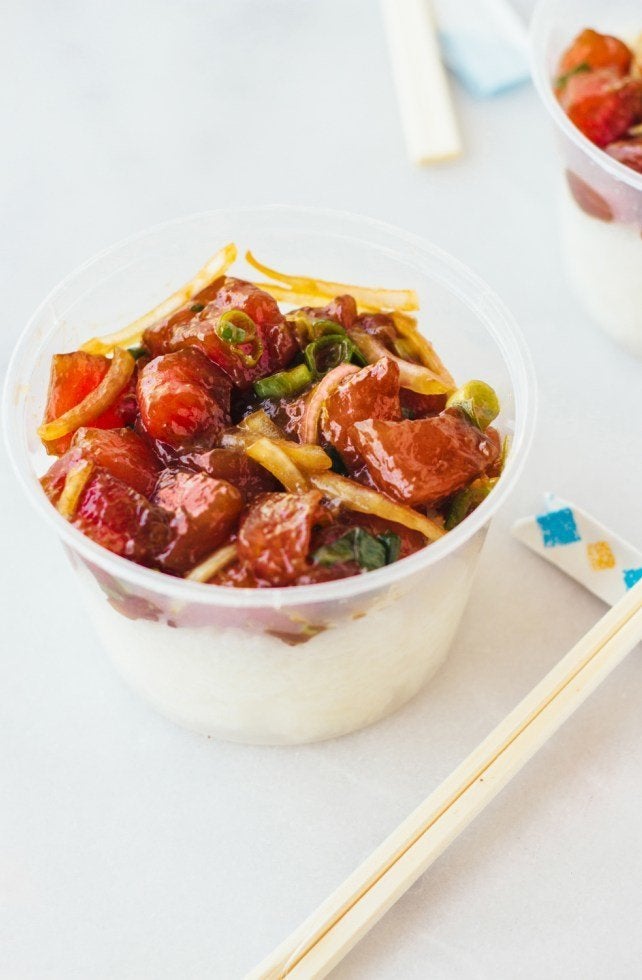 Get the Shoyu Ahi Poke Bowls recipe from Fork To Belly