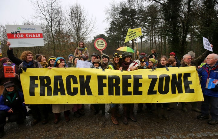 Protestors in Sussex