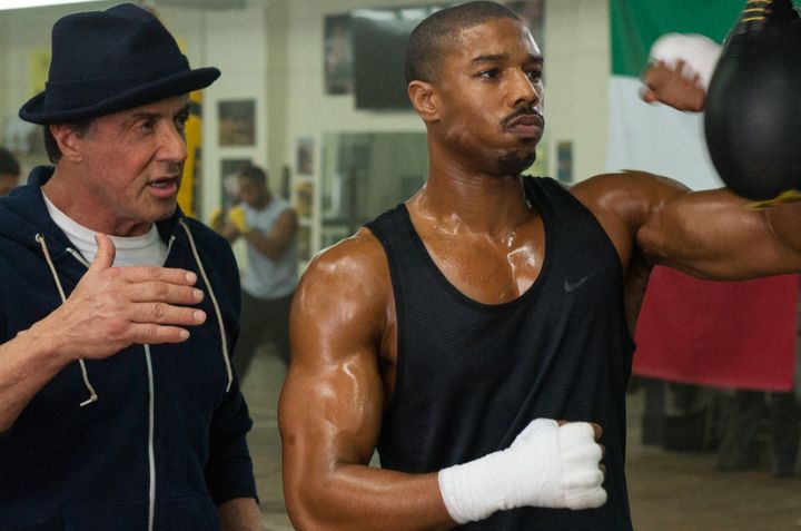 <strong>Sylvester Stallone and Michael B Jordan star in 'Creed'</strong>
