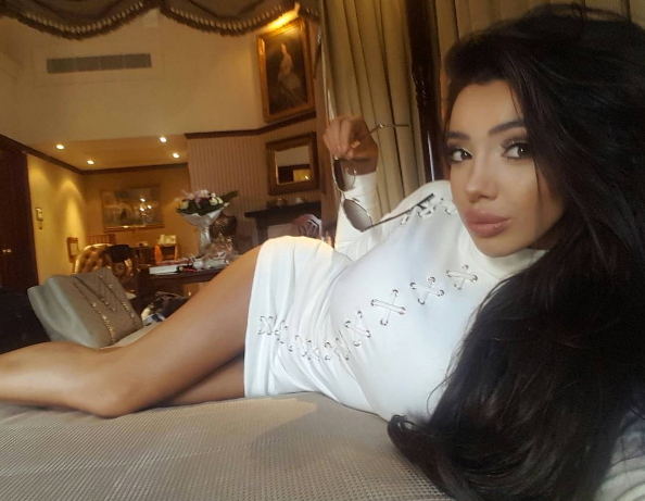 Chloe Khan lounging casually in a selfie