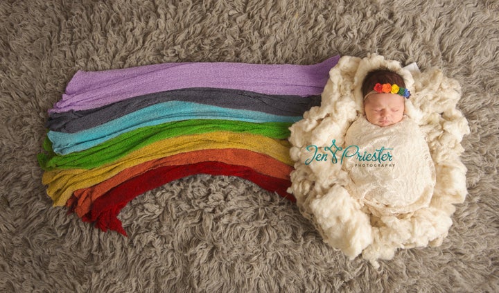 A rainbow baby is a child born after a miscarriage, stillbirth, neonatal death or infant loss.