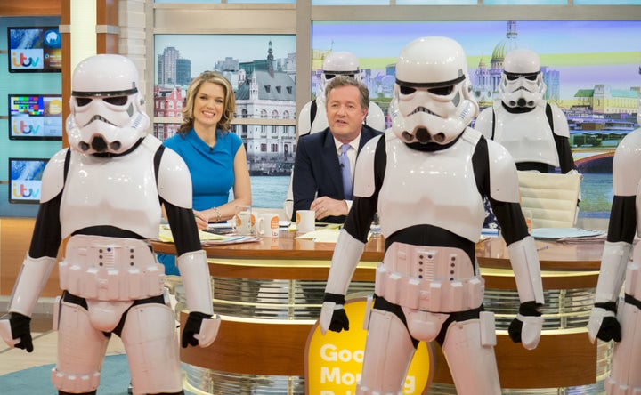 Piers Morgan was not impressed with the dancers