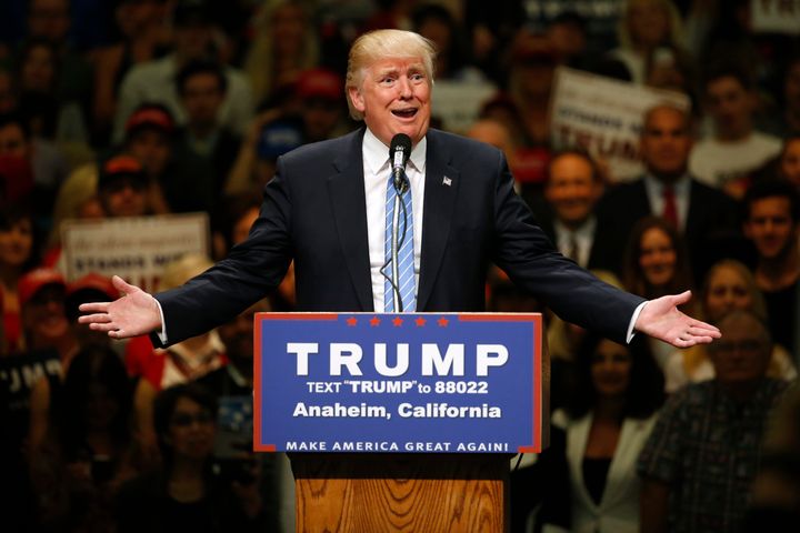 At a campaign event today in Anaheim, California, presumptive Republican presidential nominee Donald Trump bragged again about his lack of sleep.