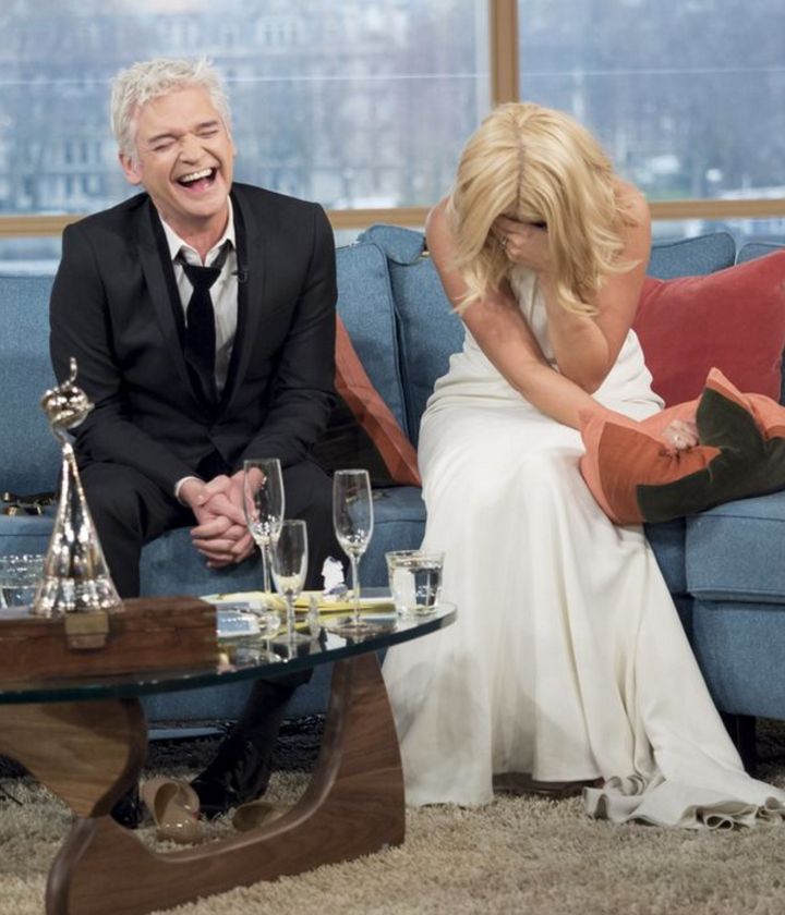 Phil and Holly during their notorious 'This Morning' appearance