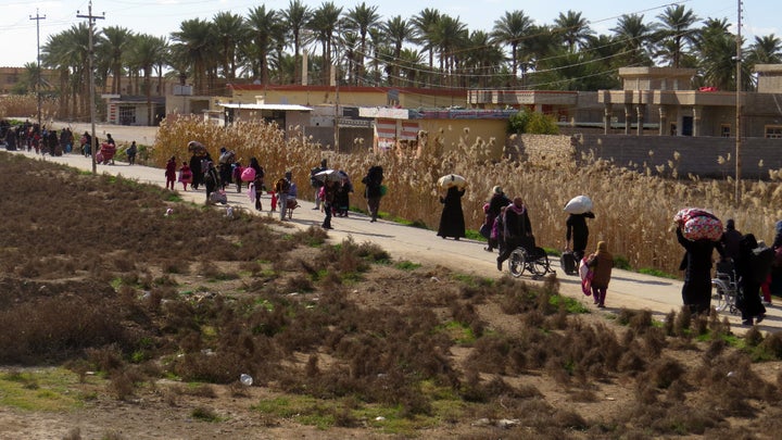 Some of the&nbsp;displaced civilians who fled ISIS-controlled regions near Fallujah have taken refuge&nbsp;in the Jwaibah are