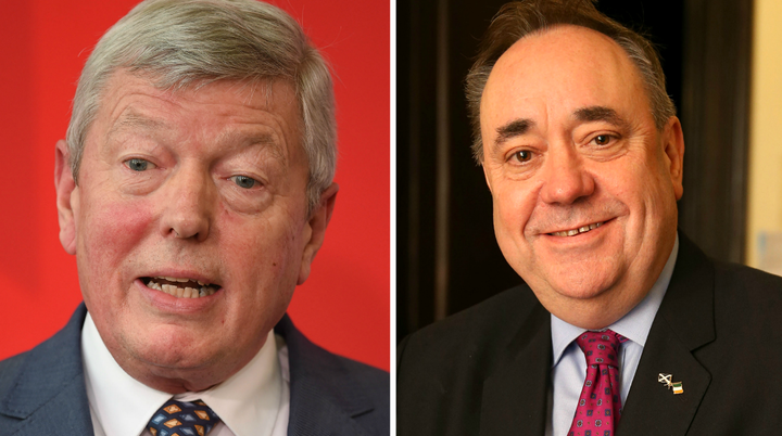 Alan Johnson, 66 (left) and Alex Salmond, 61 (right), will represent Remain during Thursday night's debate