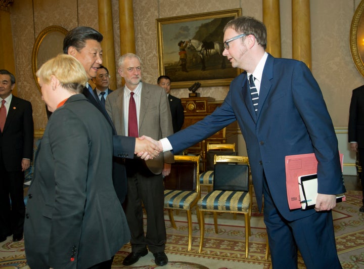 Simon Fletcher, meeting Chinese President Xi Jinping