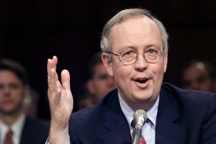 Kenneth Starr testifies before the Senate Governmental Affairs Committee on the subject of retaining the independent counsel statute. 