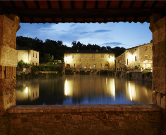 Bagno Vignoni, Tuscany.