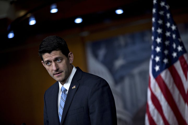 U.S. House Speaker Paul Ryan, a Republican from Wisconsin, speaks during a news conference in Washington, D.C. on Thursday, M