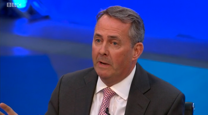 <strong>Liam Fox, 54, said that if uncontrolled numbers of immigrants continue, there will be pressure on the NHS</strong>