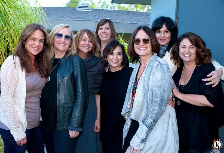 L-R: Cathy Schulman (President Women in Film & STX Studios), Melissa Etheridge, Tracy McKnight (music supervisor and Chair of WIF Music Committee), Kirsten Schaffer (Executive Director WIF), Loretta Munoz (ASCAP), Linda Wallem (co-creator Nurse Jackie), Christine Belden (Nettwerk), Kaylin Frank (Disney)