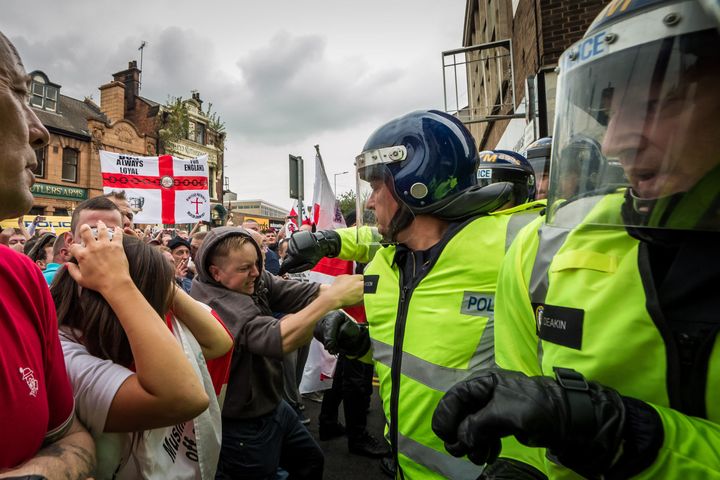 <strong>English Defence League protest in Rotherham on September 13, 2014 cost more than £1 million to police.</strong>