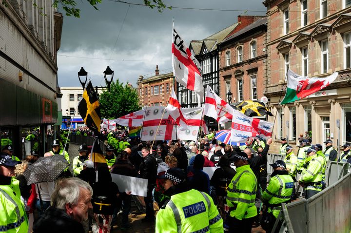 <strong>An EDL protest held in Rotherham on May 10, 2014 was the fourth most expensive march to police, costing £300,727.</strong>