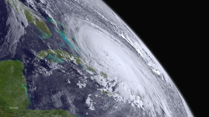 Hurricane Joaquin is pictured off the east coast of the United States in this NOAA photo taken October 1, 2015.