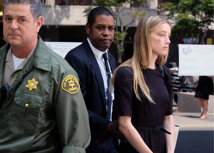 Amber Heard appeared in court on Friday