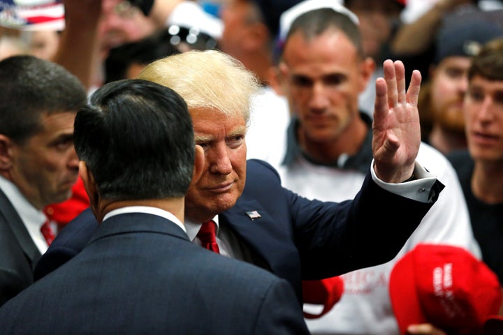 Republican U.S. presidential candidate Donald Trump waves to supporters after a rally in San Diego, California, U.S. May 27,
