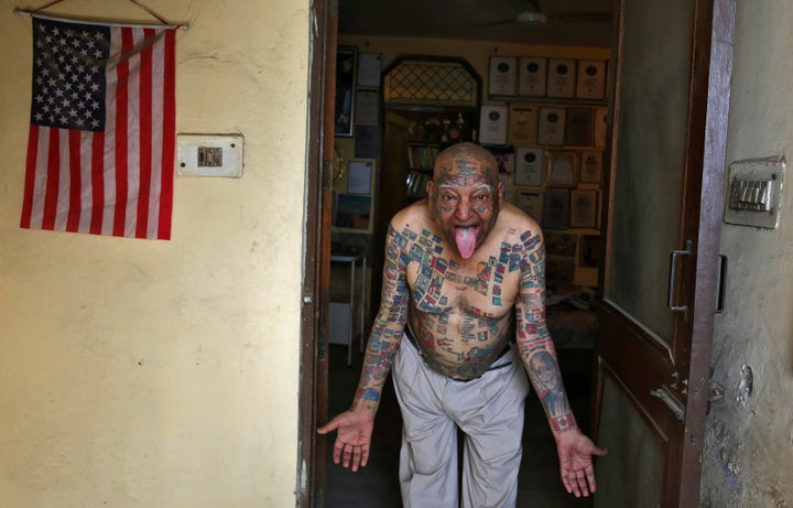 Guinness Rishi at his apartment in New Delhi.