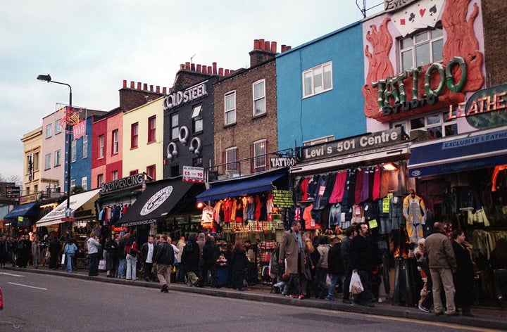 The victim was stabbed to death in Camden High Street. 