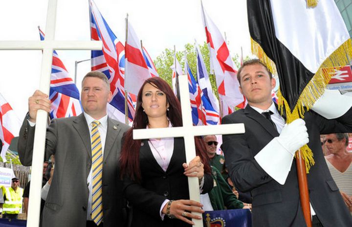 Britain First leader Paul Golding and his deputy Jayda Fransen 