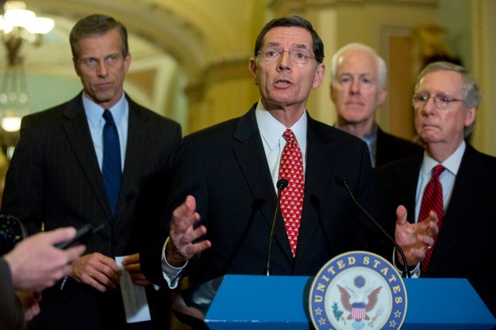 Sen. John Barrasso (R-Wyo.) failed to clarify his party's position on Trump's proposed Muslim ban.