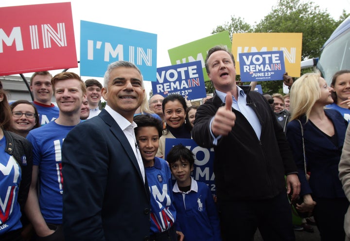 David Cameron has made an apparent turn on his feelings towards Sadiq Khan