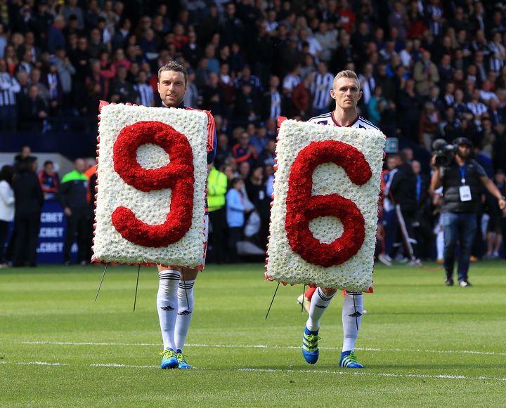 96 Liverpool FC fans were killed in the 1989 disaster at Sheffield Wednesday's Hillsborough stadium
