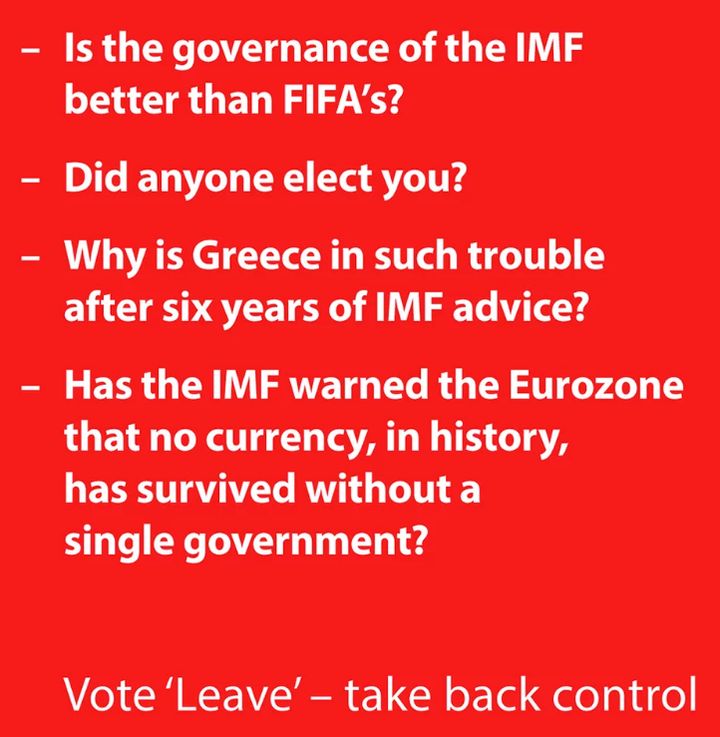 <strong>Another mat took aim at the IMF's previous statements on the Eurozone and Greek economy</strong>