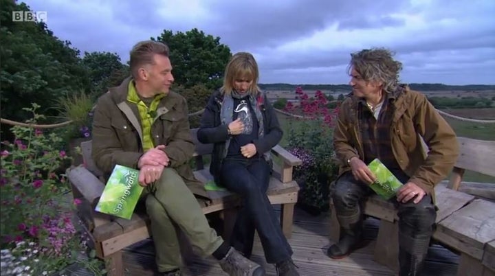 Michaela Strachan made an inadvertent double-entendre on 'Springwatch'