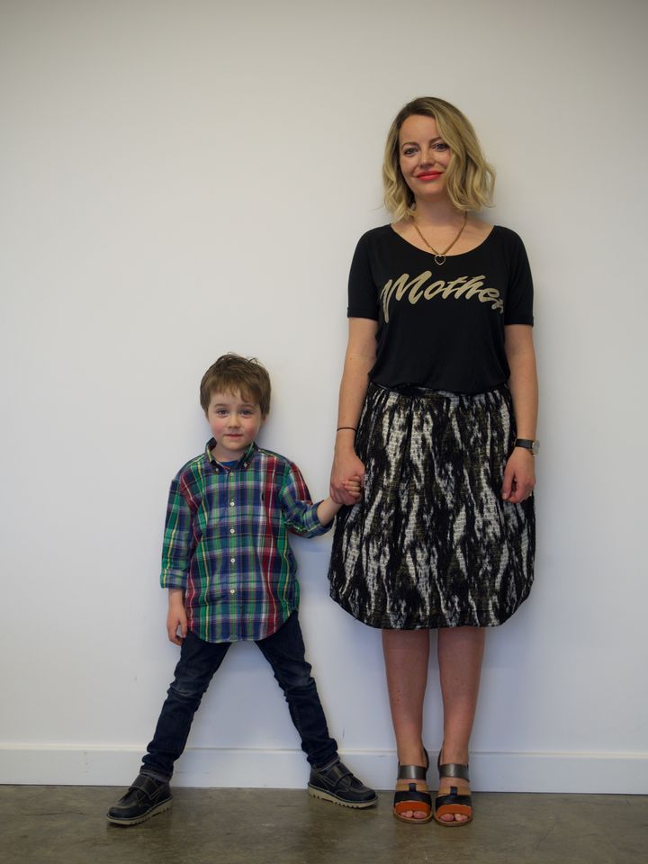 Molly Gunn and her son Rafferty.