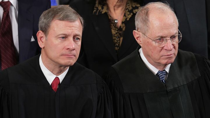 Since John Roberts (left) became chief justice, many hard cases have swung on Justice Anthony Kennedy's vote.