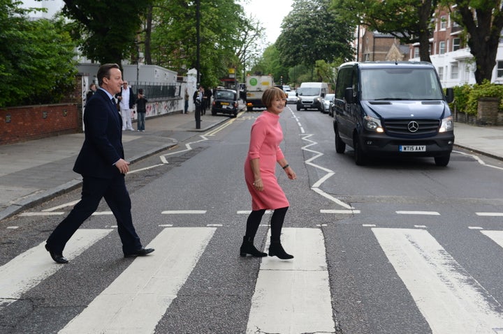 David Cameron and Tessa Jowell