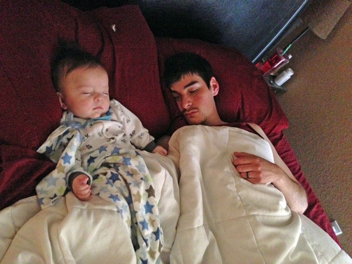 Chris and his son, Vincent; photo courtesy of Ashley Richards Otero