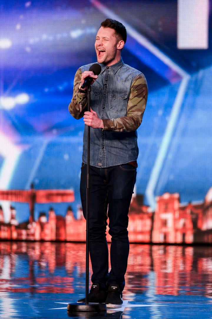 Calum at his 'BGT' audition last year