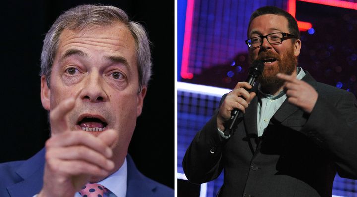 <strong>Frankie Boyle on former Ukip leader Nigel Farage: A face that only a mother could abandon to the boarding school system</strong>