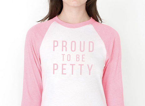 Some "petty" merchandise from gossip site The Shade Room. 
