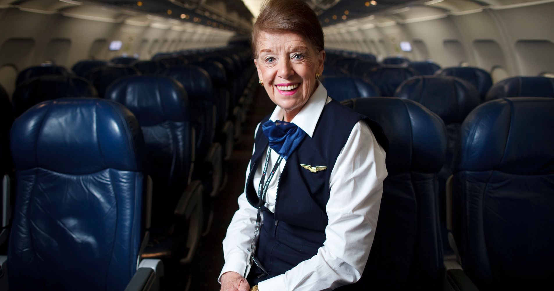Flying Never Gets Old For This 80 Years Young Flight Attendant Huffpost 