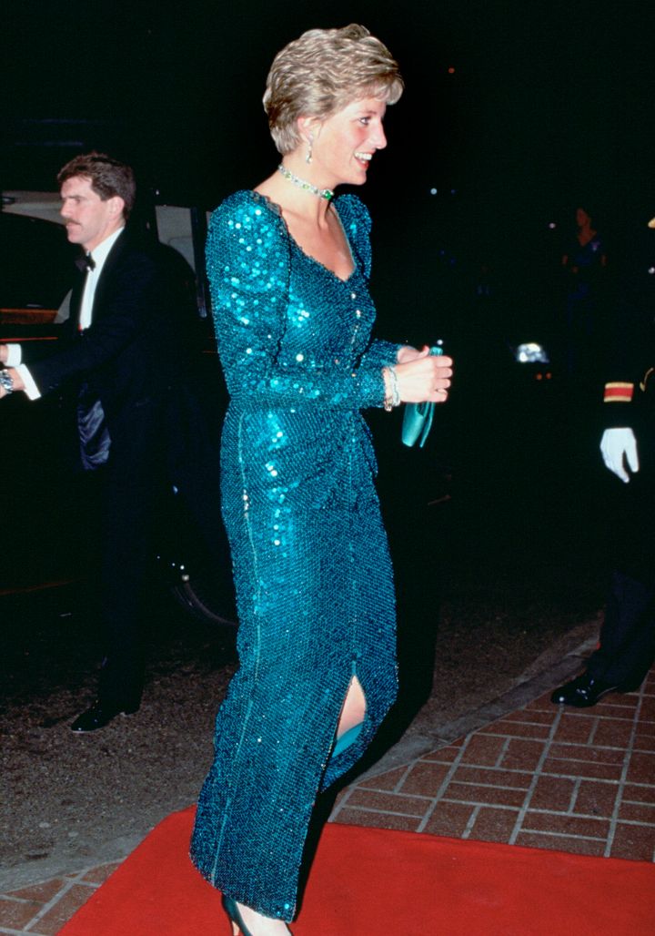 Diana at the Diamond Ball in London, 1990