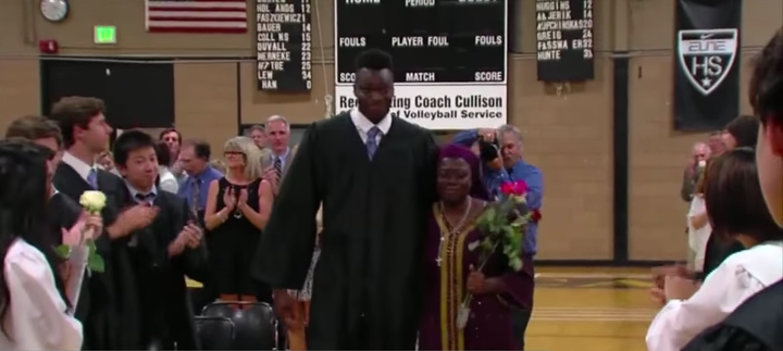 Tertsea and Ikpum got a standing ovation at graduation.