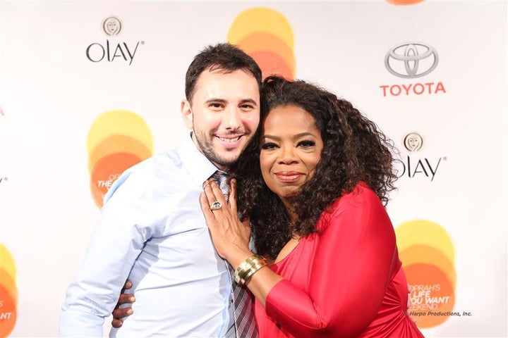 The author with Oprah Winfrey at <em>Oprah's The Life You Want Weekend</em>, Friday, September 19, 2014, in Washington, D.C.