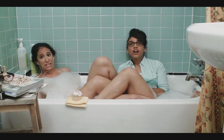 Aliee Chan (left) and Adrienne Rose White deconstruct TV rom-coms in their quippy web series.