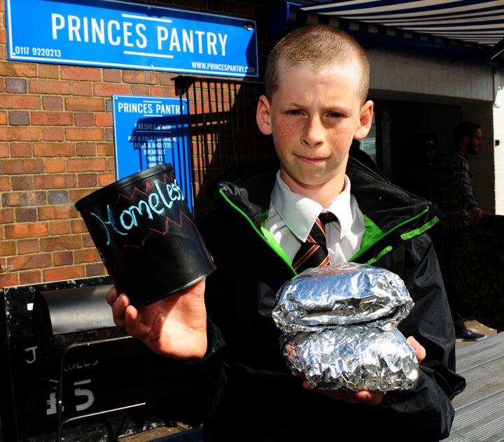 <strong>Hamish Anderson outside Princes Pantry in Bristol</strong>