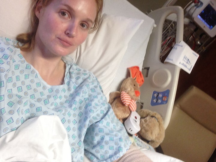 Within 24 hours she had been hospitalised