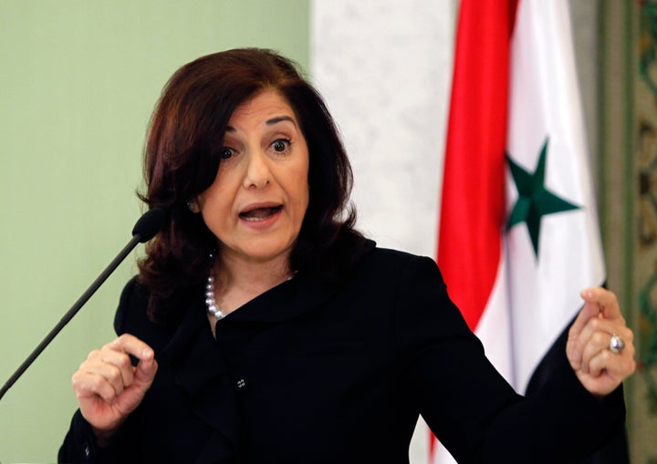 Bashar Assad spokeswoman Bouthaina Shaaban was invited to speak via Skype despite facing U.S. sanctions.