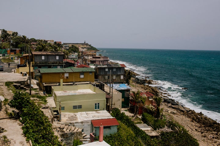 The La Perla shanty town is seen in the Old City of San Juan, Puerto Rico. A debt crisis has strangled the island's economy.