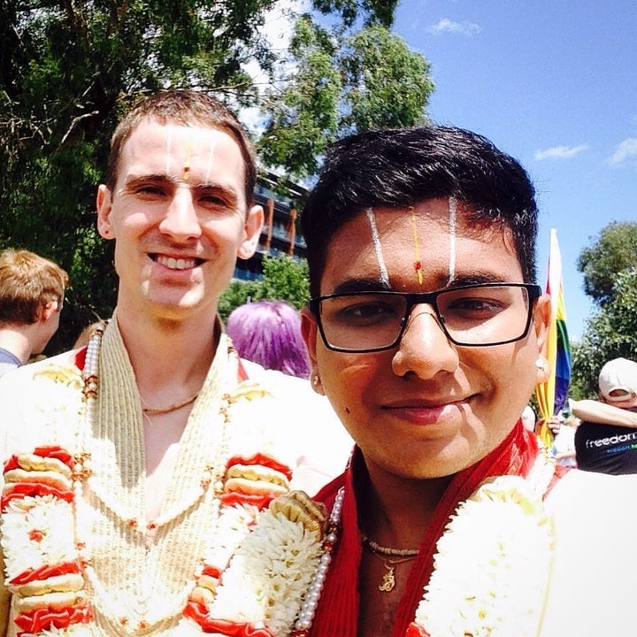 McCane and Rao at Melbourne Pride 2016.